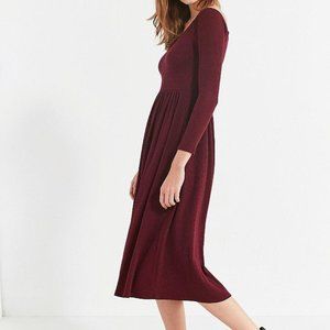 Urban Outfitters Off-the-Shoulder Knit Midi Dress